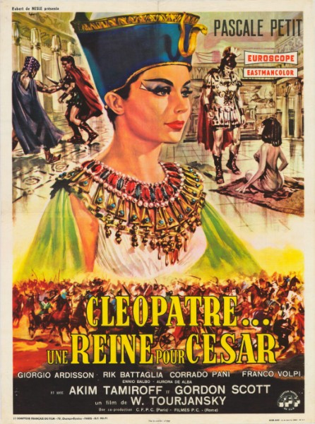 Repro 30x40cm - CLEOPATRE UNE REINE POUR CESAR - Française