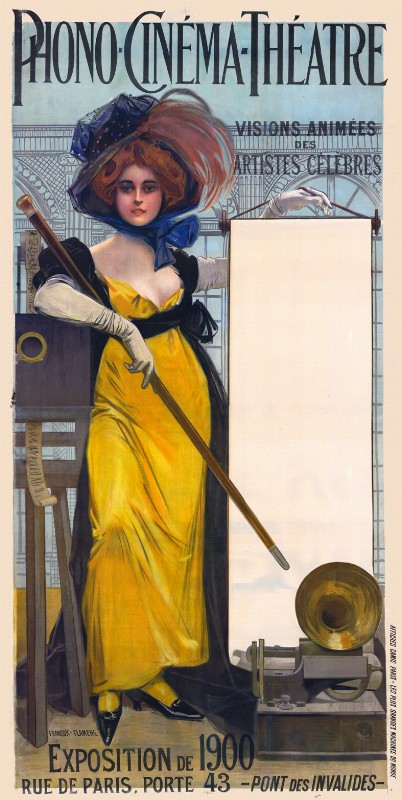 Repro 30x40cm - PHONO-CINEMA-THEATRE - Française