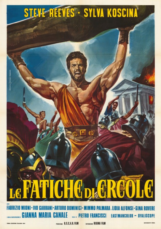 Repro 30x40cm - TRAVAUX D'HERCULE (les) - Italienne