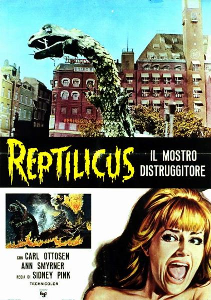 Affiche - REPTILICUS LE MONSTRE DE MERS - 100x70cm