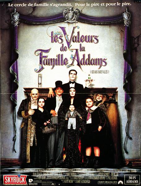 Affiche - VALEURS DE LA FAMILLE ADDAMS (les) - 40x55cm
