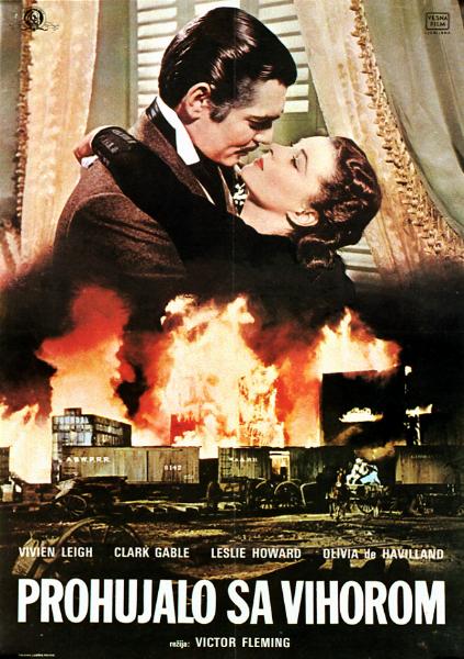 Affiche - AUTANT EN EMPORTE LE VENT - Ressortie 50x70cm