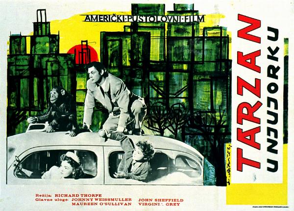 Affiche - TARZAN A NEW-YORK - 50x70cm