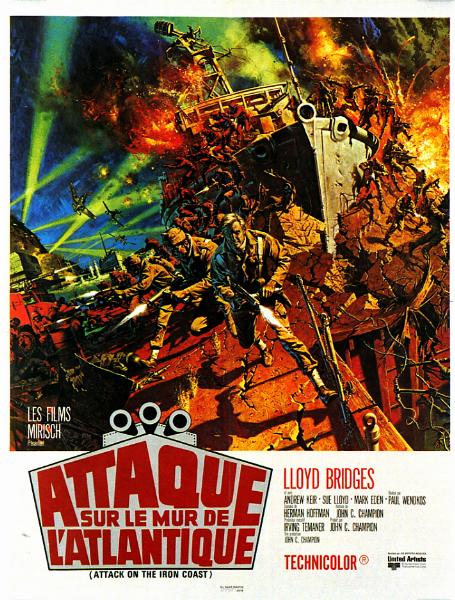 Affiche - ATTAQUE SUR LE MUR DE L'ATLANTIQUE - 60x80cm