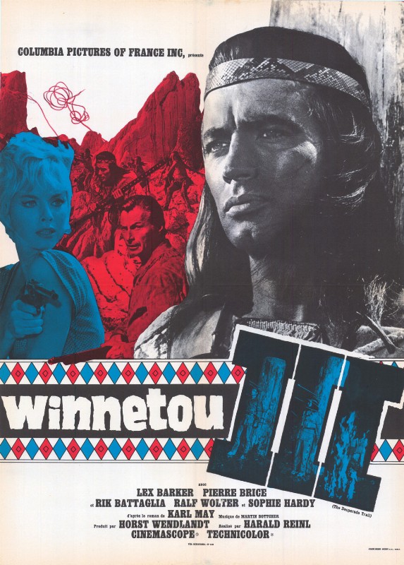 Repro 30x40cm - WINNETOU 3 - Française