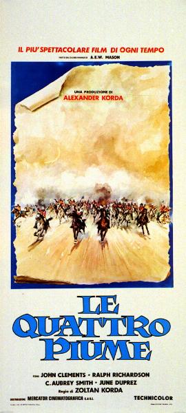 Affiche - 4 PLUMES BLANCHES (les) - Ressortie 33x71cm