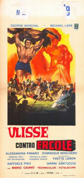 Repro 30x40cm - ULYSSE CONTRE HERCULE - Italienne