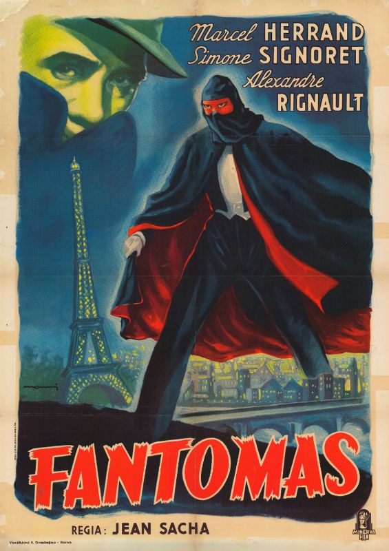 Repro 30x40cm - FANTOMAS - Italienne