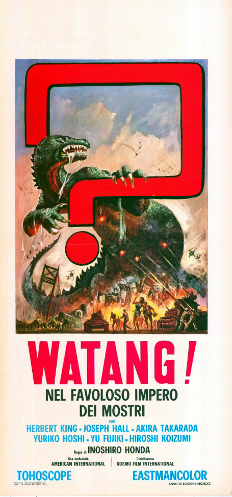 Repro 30x40cm - GODZILLA CONTRE LA CHOSE - Italienne