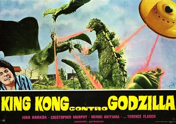 Repro 30x40cm - KING KONG CONTRE GODZILLA - Italienne
