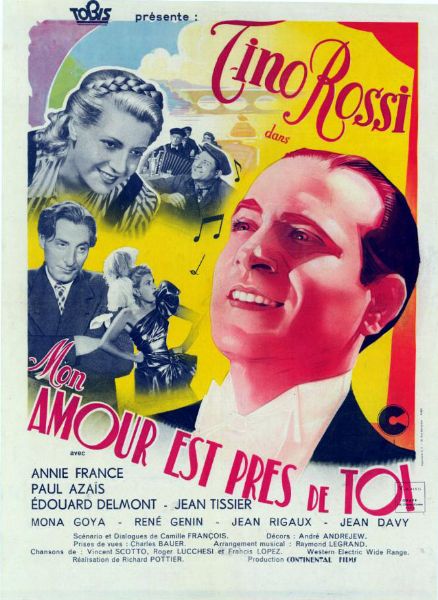 Repro 30x40cm - MON AMOUR EST PRES DE TOI - Française