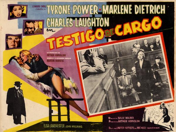 Affiche - TEMOIN A CHARGE - 30x40cm