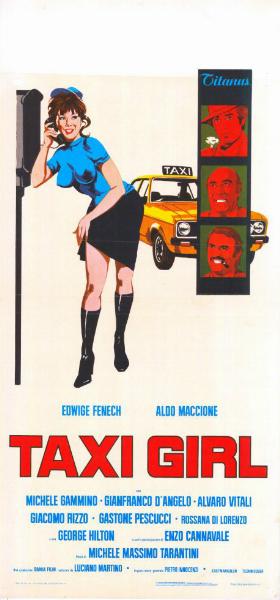 Repro 30x40cm - TAXI GIRL - Italienne