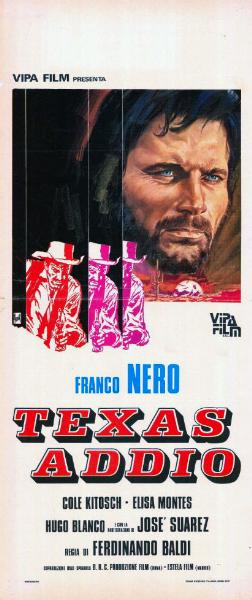 Repro 30x40cm - ADIOS TEXAS - Italienne