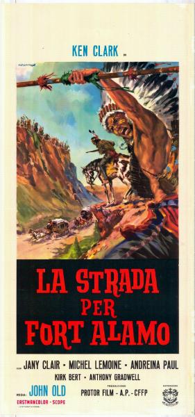 Repro 30x40cm - STRADA PER FORT ALAMO (la) - Italienne
