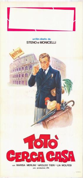 Repro 30x40cm - TOTO CHERCHE UN APPARTEMENT - Italienne