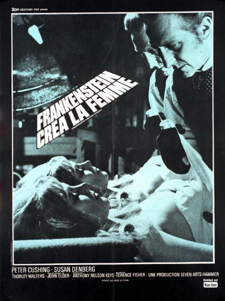 Affiche - FRANKENSTEIN CREA LA FEMME - Ressortie 60x80cm