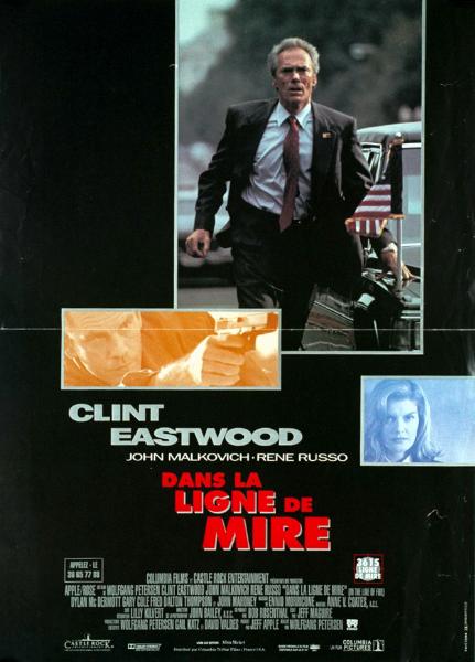 Affiche - DANS LA LIGNE DE MIRE - 40x55cm