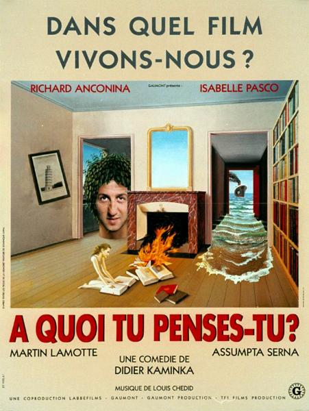 Affiche - A QUOI TU PENSE-TU ? - 40x55cm