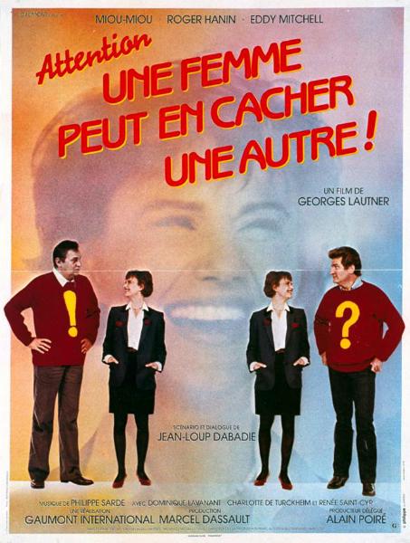 Affiche - ATTENTION! UNE FEMME PEUT EN CACHER UNE AUTRE - 40x55cm B