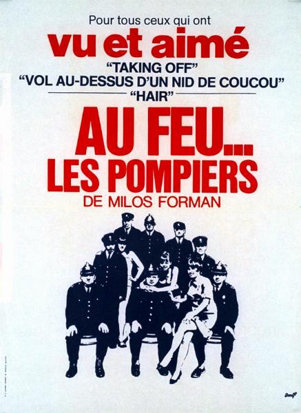 Affiche - AU FEU... LES POMPIERS - Ressortie 40x55cm