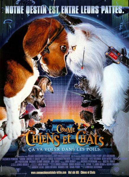 Affiche - COMME CHIENS ET CHATS - 40x55cm