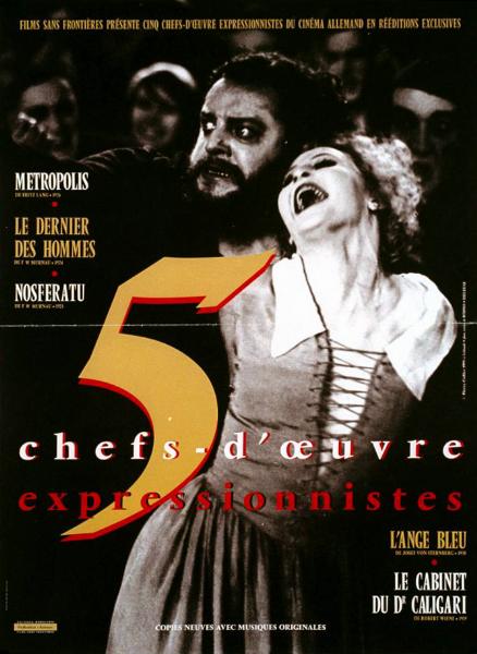 Affiche - CINQ CHEFS D'OEUVRES EXPRESSIONISTES FESTIVAL - 40x55cm