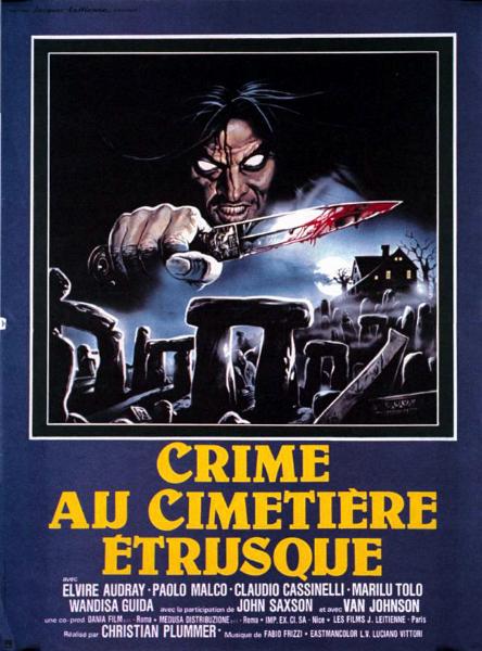 Affiche - CRIME AU CIMETIERRE ETRUSQUE - 40x55cm