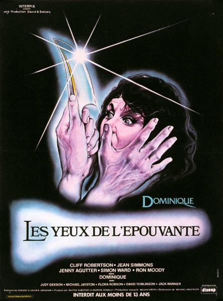 Affiche - DOMINIQUE - LES YEUX DE L'EPOUVANTE - 40x55cm