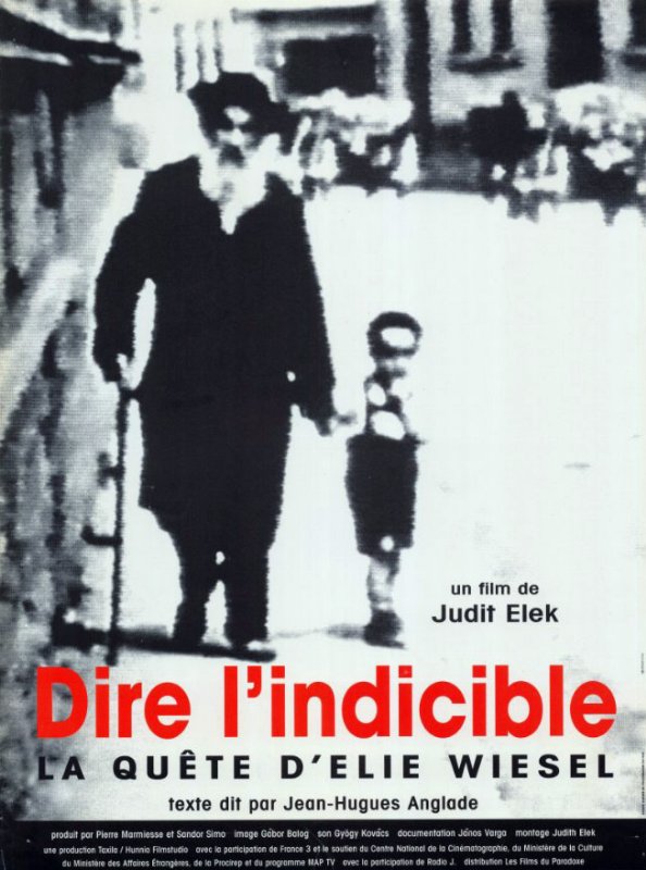 Affiche - DIRE L'INDICIBLE : LA QUETE D'ELIE WIESEL - 40x55cm