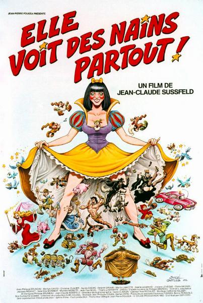 Affiche - ELLE VOIT DES NAINS PARTOUT - 40x55cm