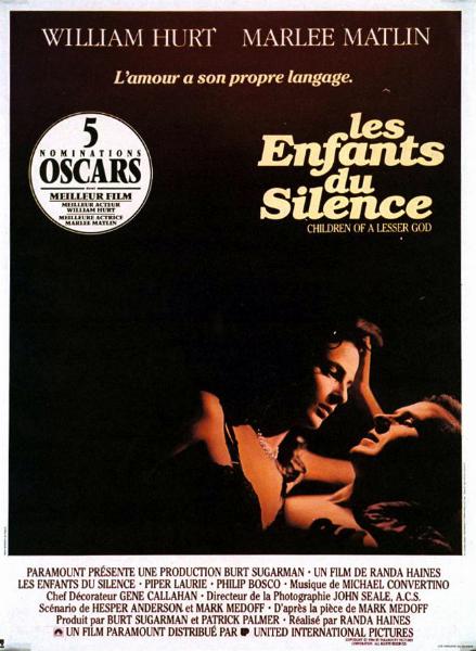 Affiche - ENFANTS DU SILENCE (les) - 40x55cm