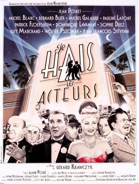 Affiche - JE HAIS LES ACTEURS - 40x55cm