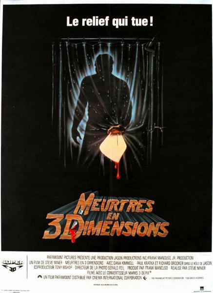 Affiche - MEURTRES EN 3 DIMENSIONS - 40x55cm