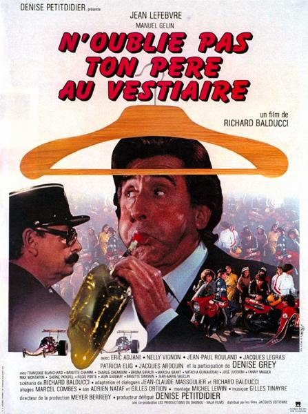 Affiche - N'OUBLIE PAS TON PERE AU VESTIAIRE - 40x55cm