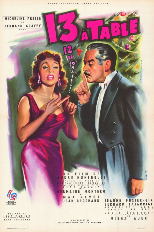 Affiche - TREIZE A TABLE - 40x55cm