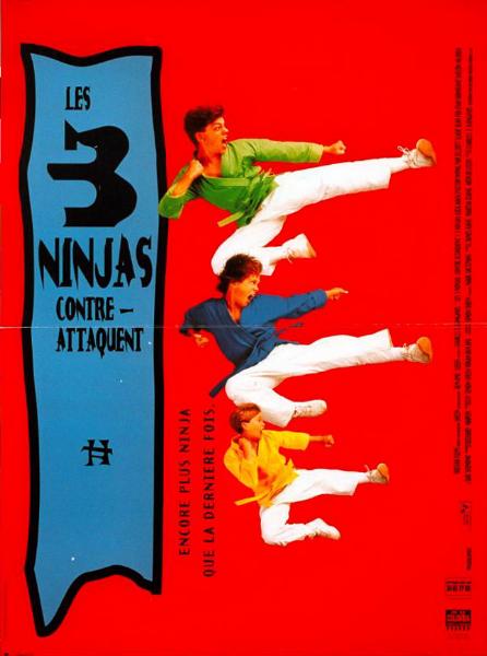 Affiche - TROIS NINJAS CONTRE-ATTAQUENT (les) - 40x55cm