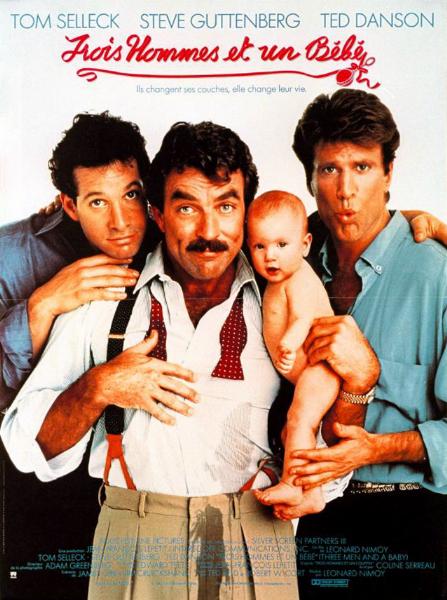 Affiche - TROIS HOMMES ET UN BEBE - 40x55cm
