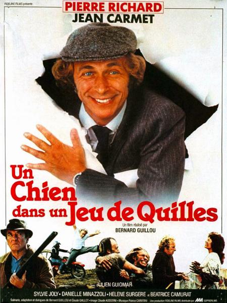 Affiche - UN CHIEN DANS UN JEU DE QUILLES - 40x55cm