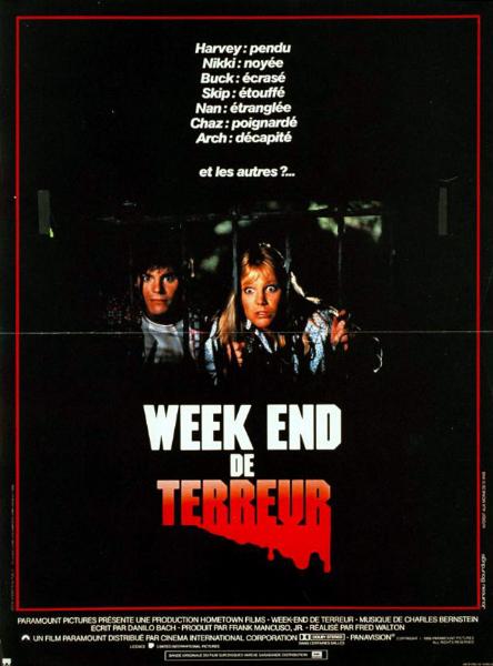 Affiche - WEEK-END DE TERREUR - 40x55cm