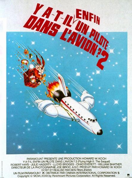 Affiche - Y A-T-IL ENFIN UN PILOTE DANS L'AVION ? - 40x55cm