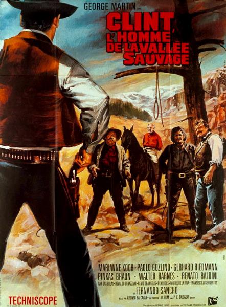Affiche - CLINT L'HOMME DE LA VALLEE SAUVAGE - 120x160cm
