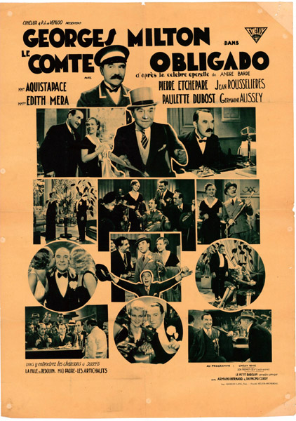 Affiche - COMTE OBLIGADO (le) - Ressortie 60x80cm