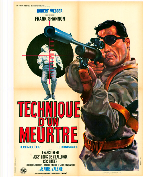 Affiche - TECHNIQUE D'UN MEURTRE - 60x80cm