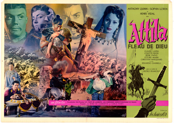 Affiche - ATTILA FLEAU DE DIEU - 50x70cm