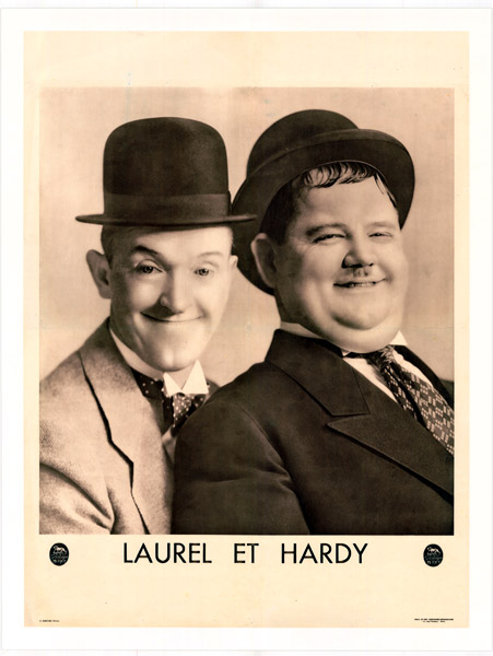 Repro 30x40cm - LAUREL ET HARDY - Française