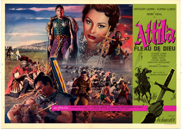 Affiche - ATTILA FLEAU DE DIEU - 50x70cm B