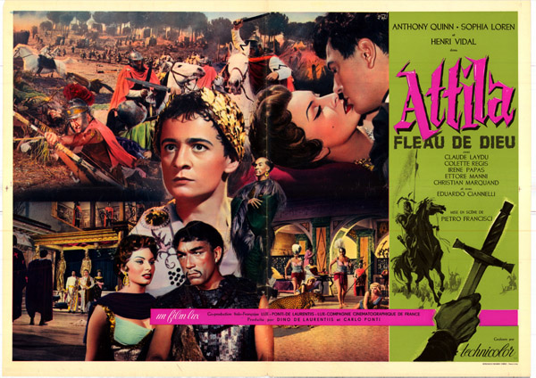 Affiche - ATTILA FLEAU DE DIEU - 50x70cm C