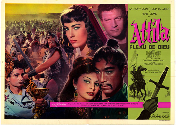 Affiche - ATTILA FLEAU DE DIEU - 50x70cm D