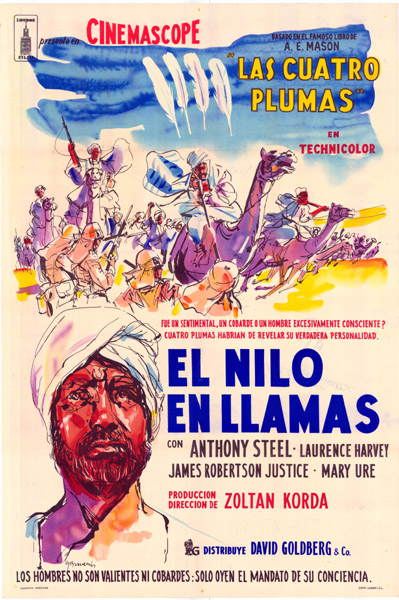 Affiche - QUATRE PLUMES BLANCHES (les) - 75x110cm